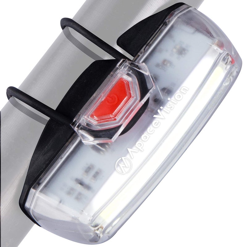Apace Vision Bike Front Safety Light USB Rechargeable by Apace - Powerful LED Bicycle Headlight to Be Seen w/Bright 200 Lumens Output for Optimum Cycling Visibility - Image 1